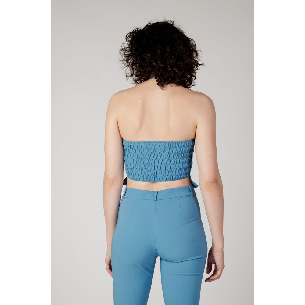 Rinascimento Turquoise Polyester Top