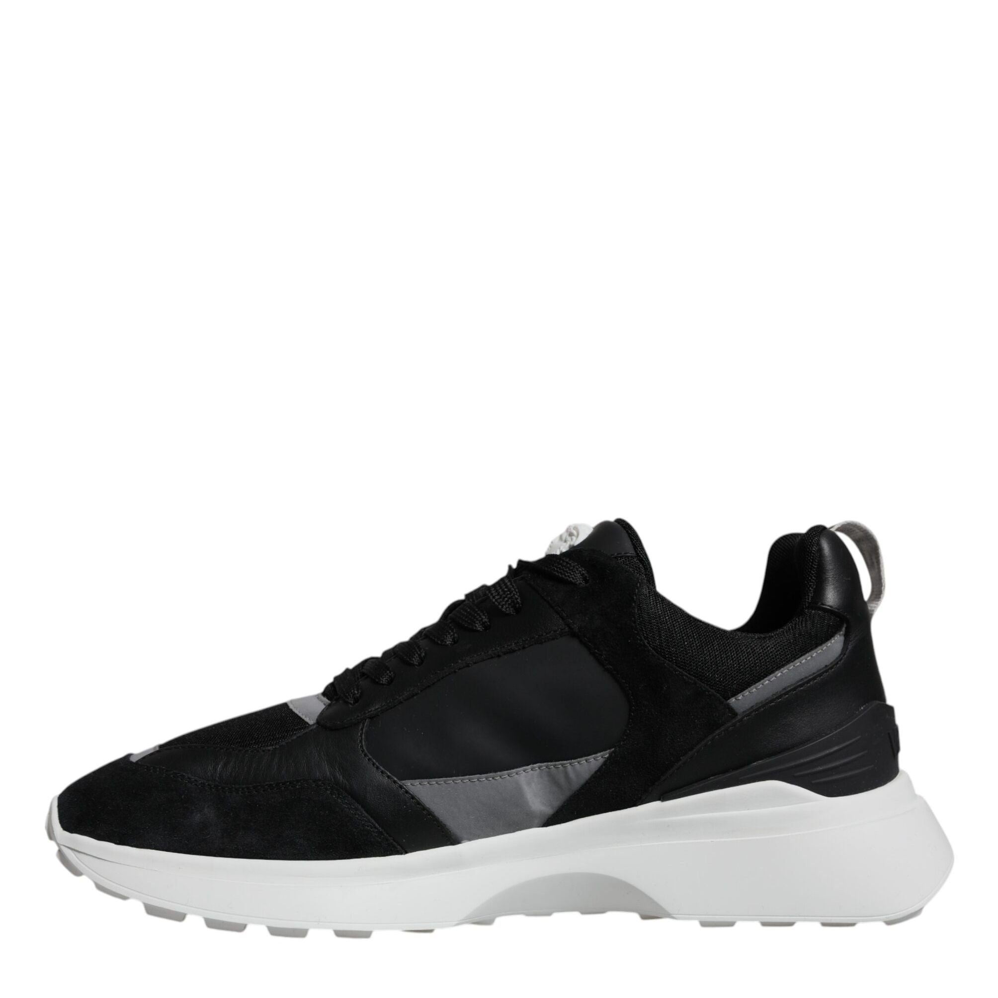 Versace Black Canvas Quad Fabric Medusa Low Top Sneaker Shoes