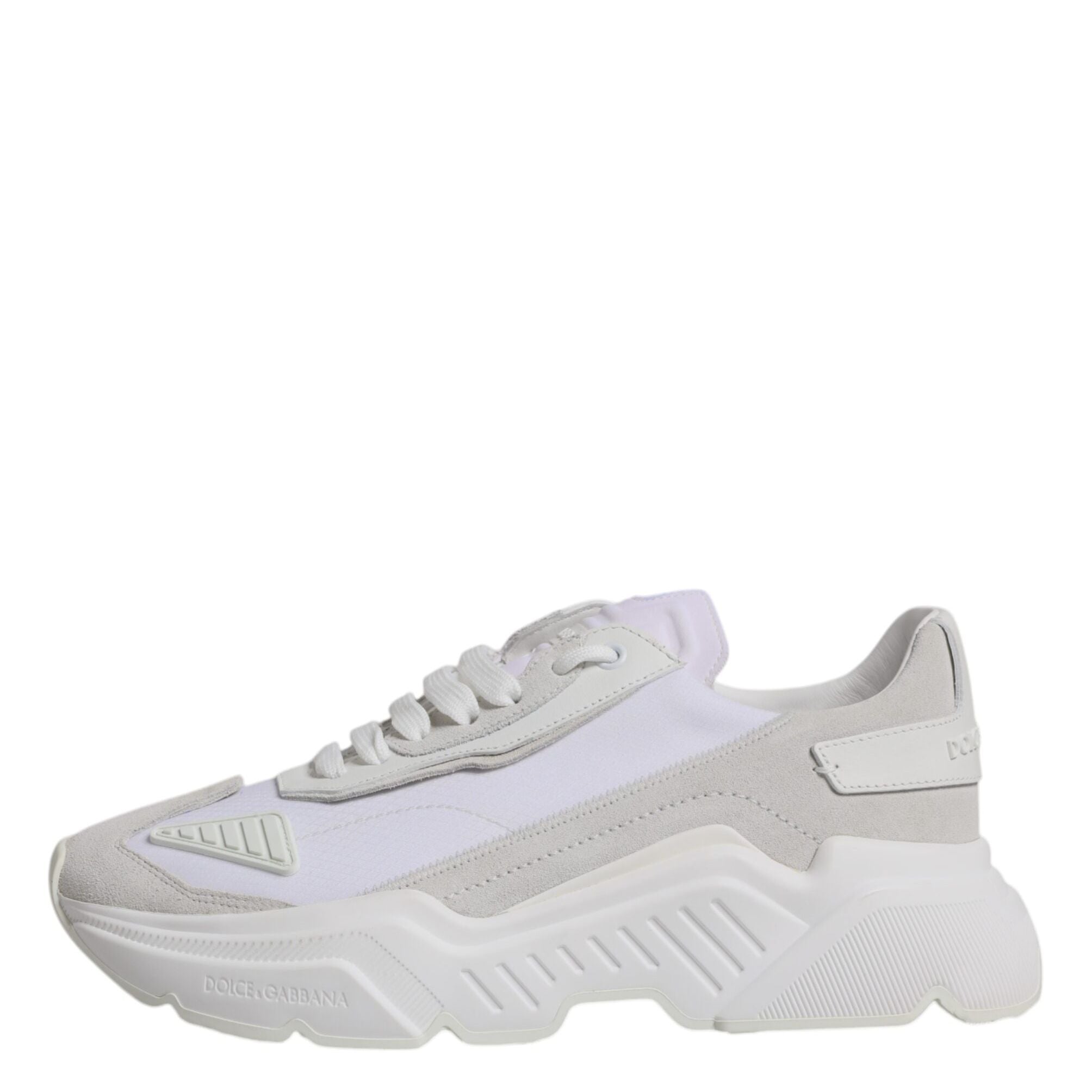 Dolce & Gabbana White Leather Daymaster Low Top Sneakers Shoes