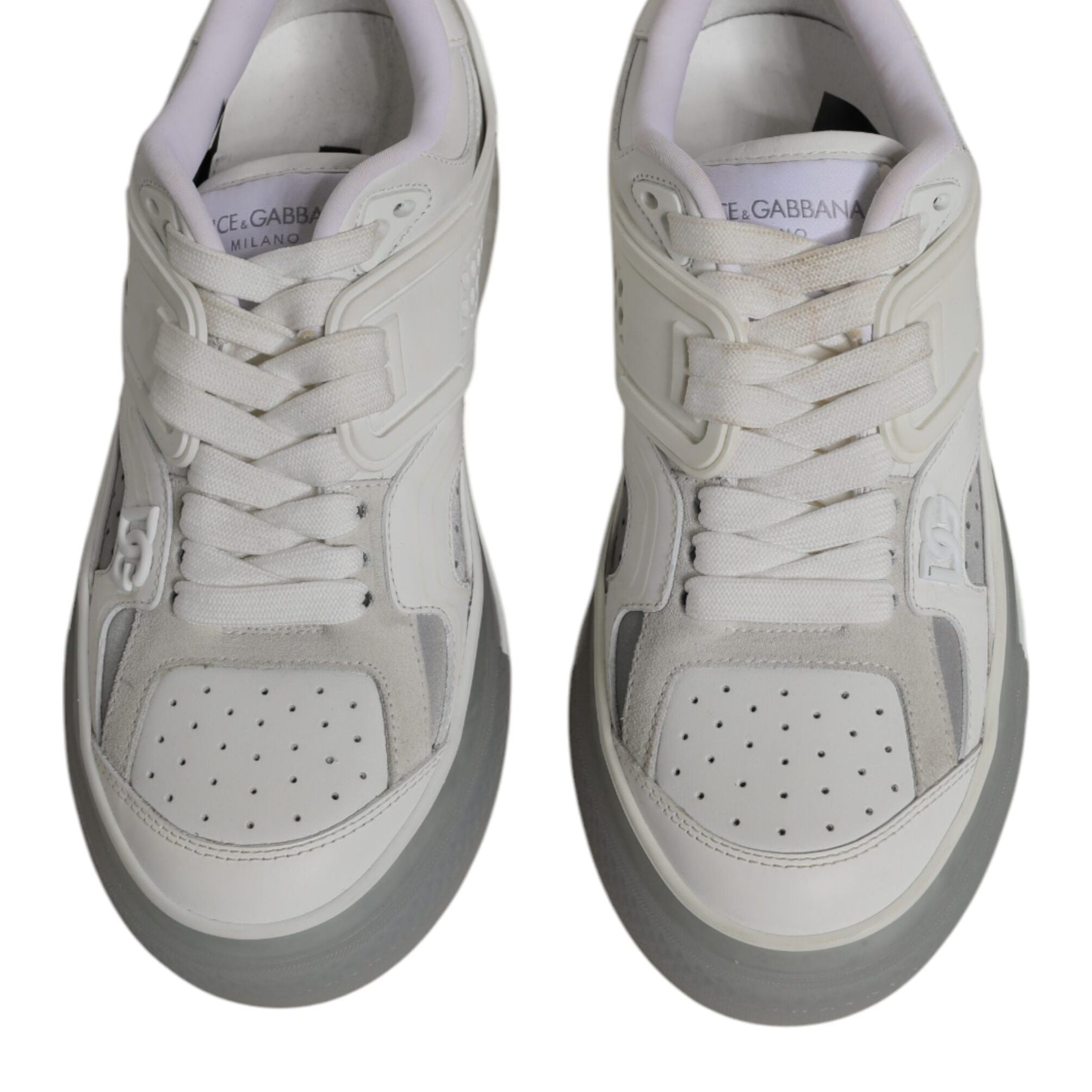 Dolce & Gabbana White DG Logo CUSTOM 2.Zero Sneakers Shoes