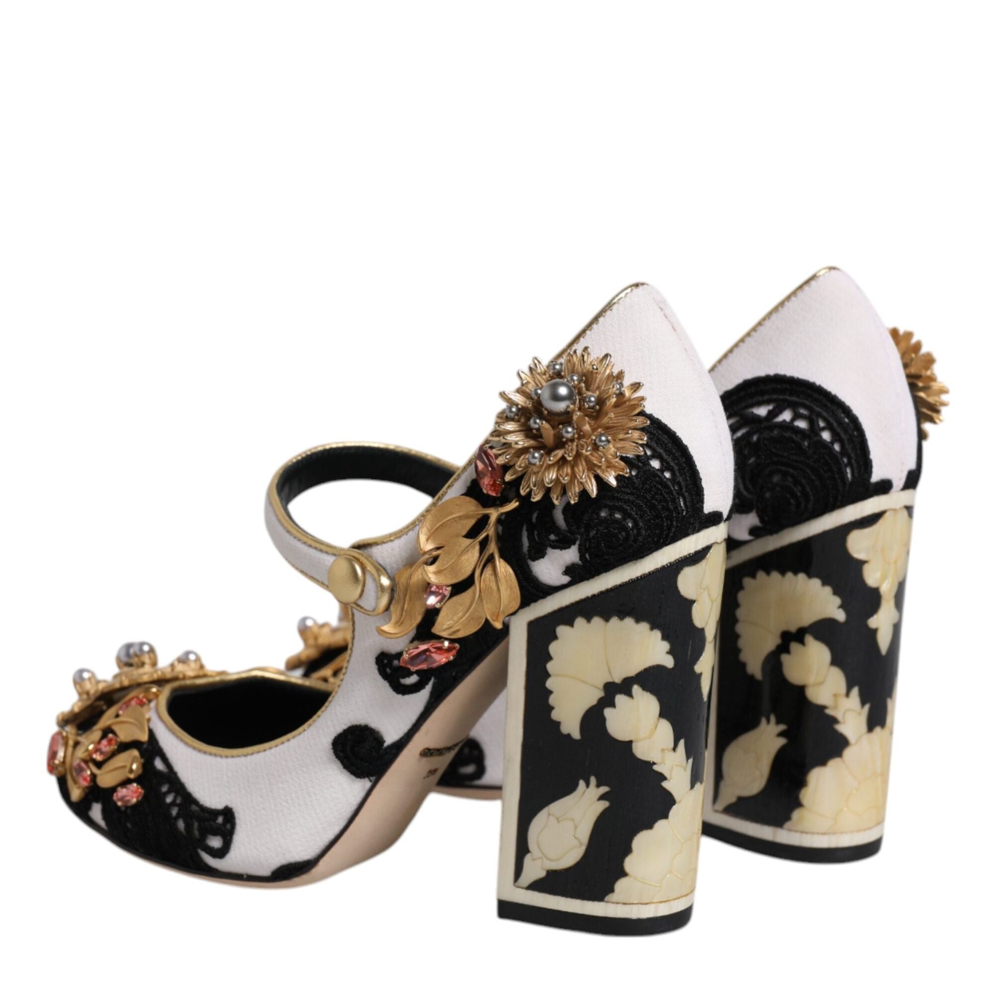 Dolce & Gabbana Multicolor Embellished Heels Pumps Shoes