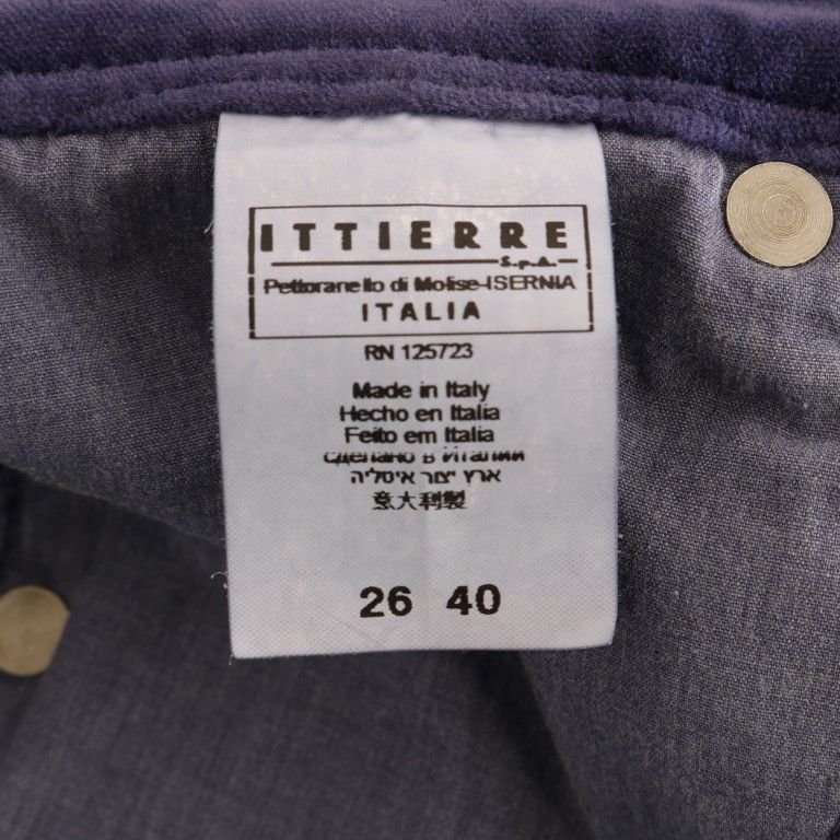 Ermanno Scervino Purple Corduroy Stretch Bootcut Pants