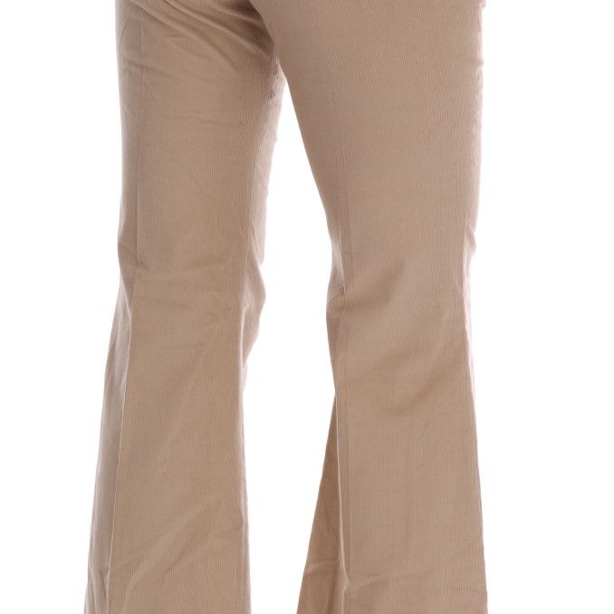 Ermanno Scervino Beige Cotton Bootcut Pants