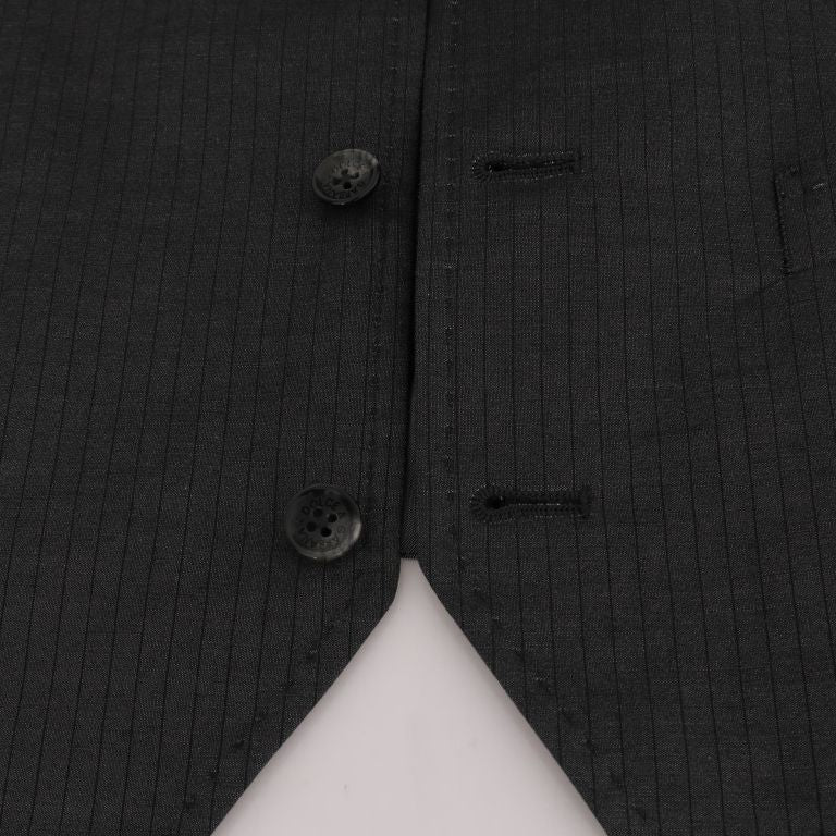 Dolce & Gabbana Gray STAFF Cotton Rayon Vest