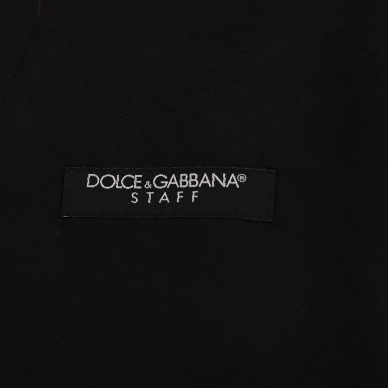 Dolce & Gabbana Blue Wool Stretch Vest