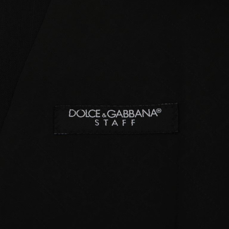Dolce & Gabbana Black STAFF Wool Stretch Vest