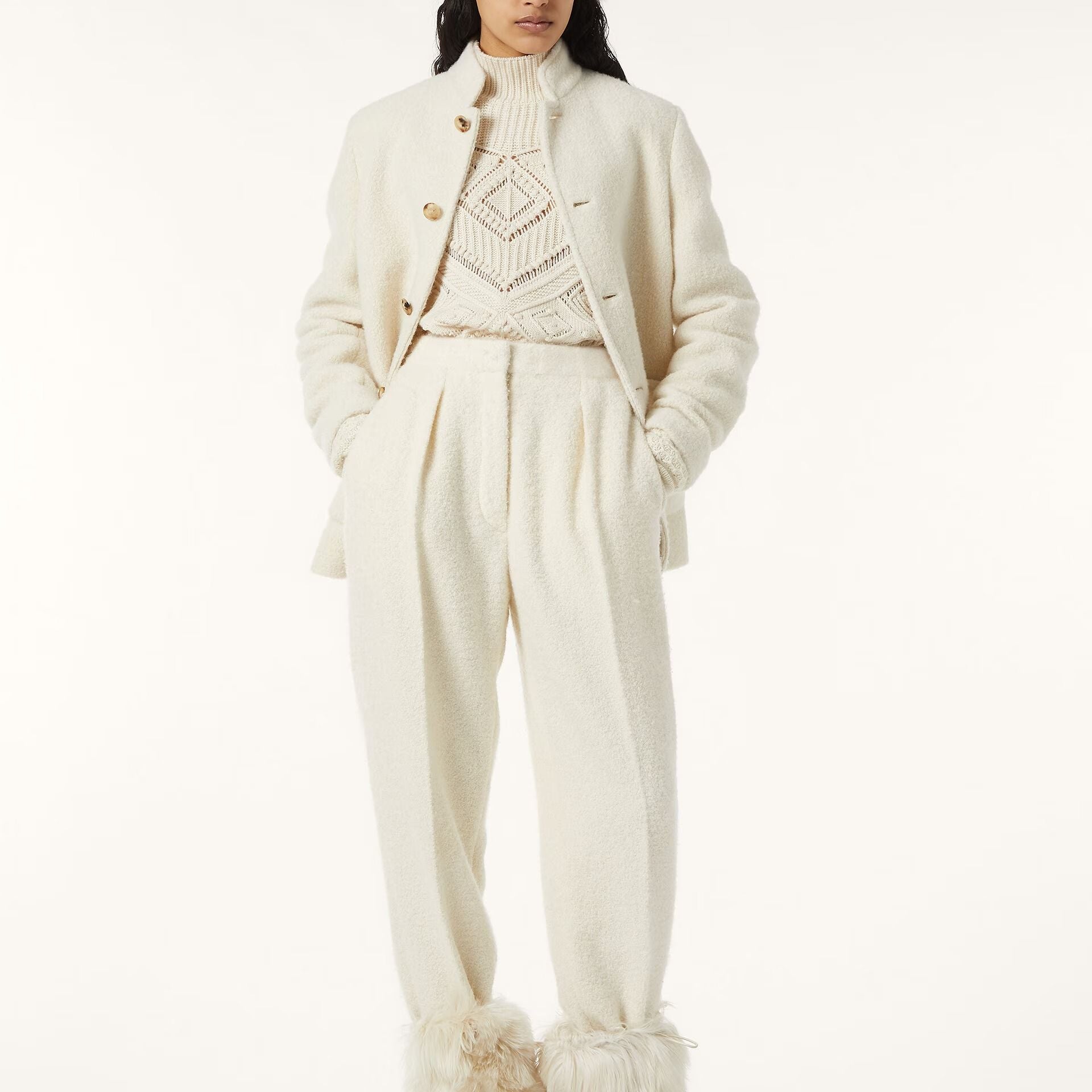 Loro Piana Stellan Trousers in Cashmere, Silk