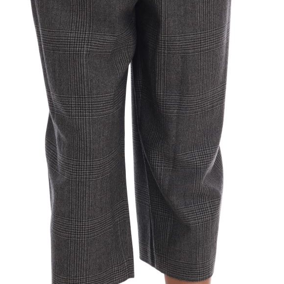 Dolce & Gabbana Gray Wool Capri Pants