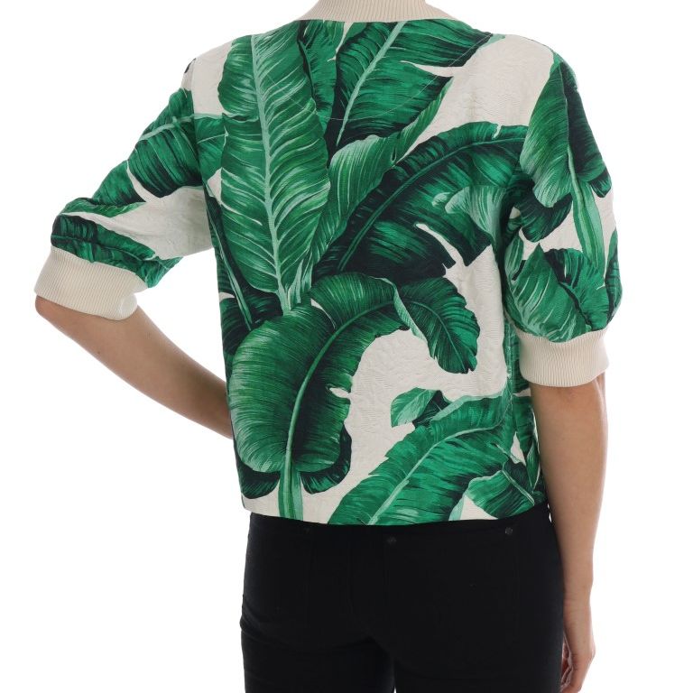 Dolce & Gabbana Pineapple Banana Sequins Crewneck Sweater