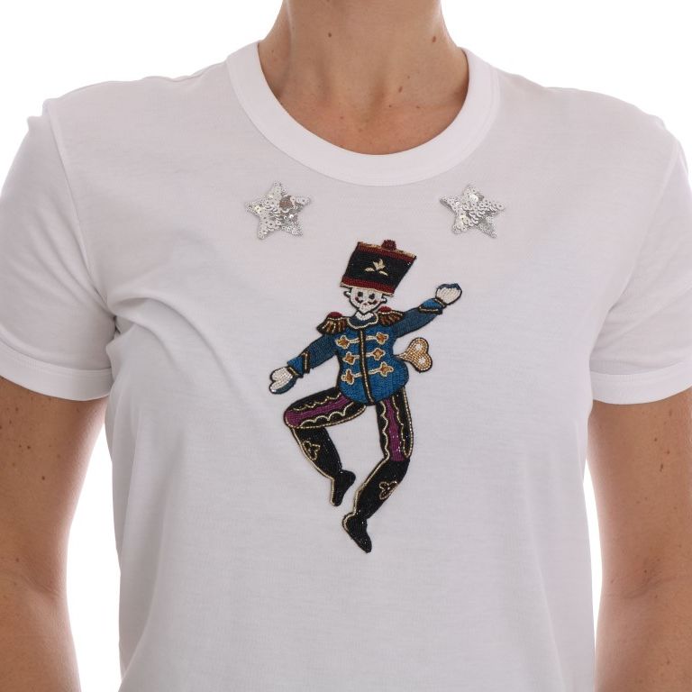 Dolce & Gabbana White Cotton Fairy Tale T-Shirt