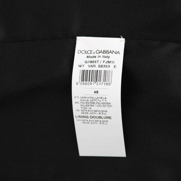 Dolce & Gabbana Black Polka Dot Pattern Vest