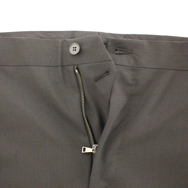 Dolce & Gabbana Black Wool Stretch Pleated Pants