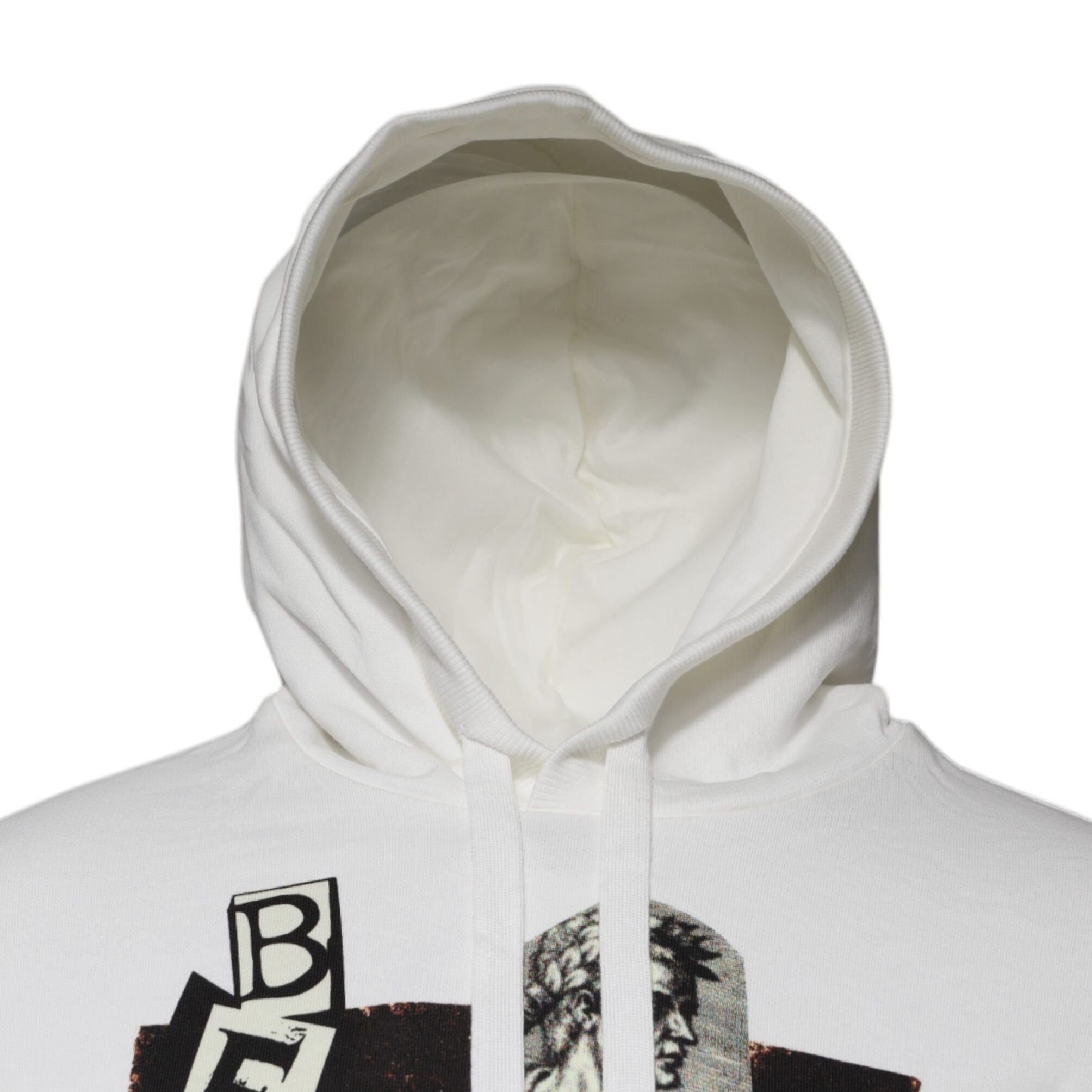 Dolce & Gabbana White Caesar Cotton Hooded Pullover Sweater