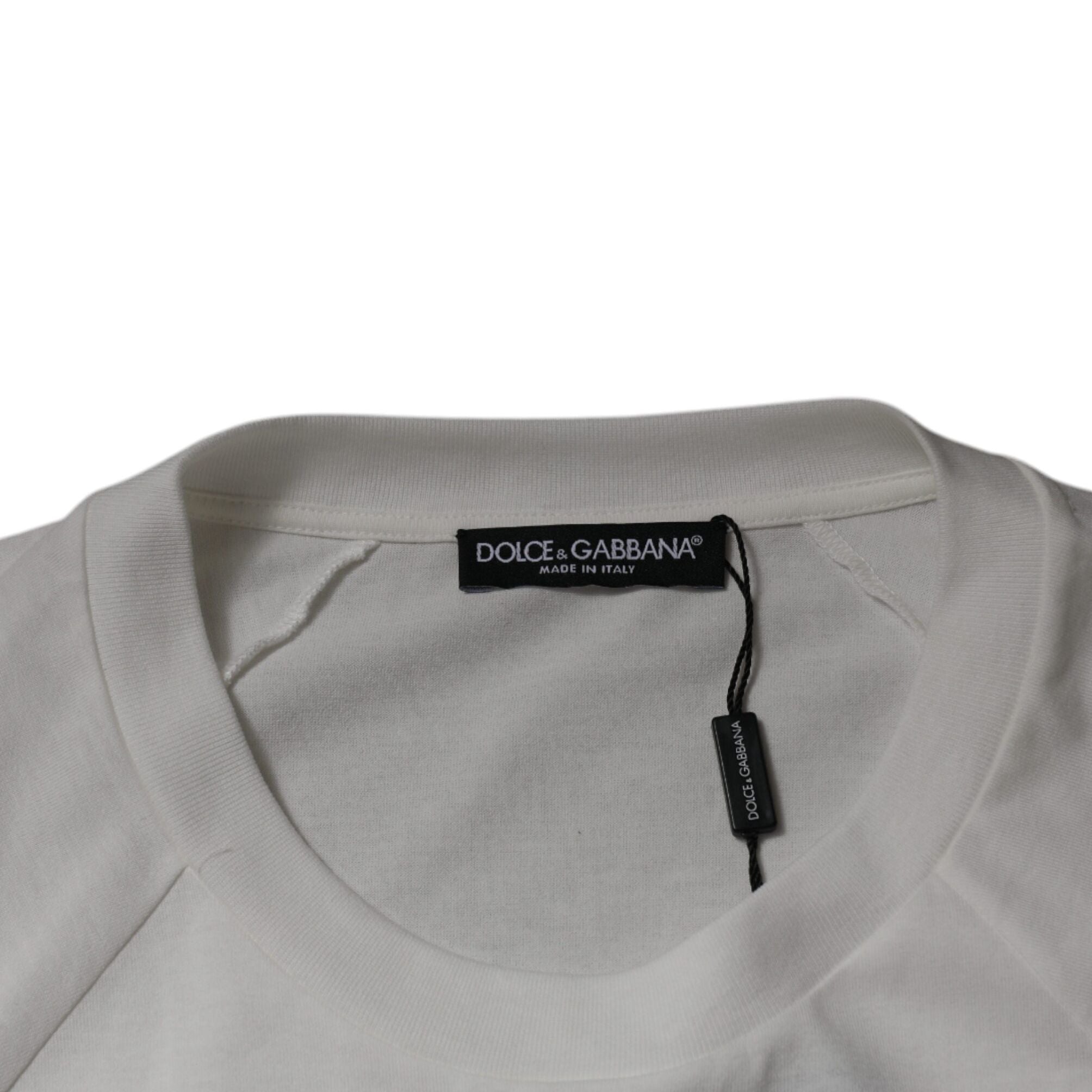 Dolce & Gabbana White DG Sport Crew Neck Short Sleeve T-shirt