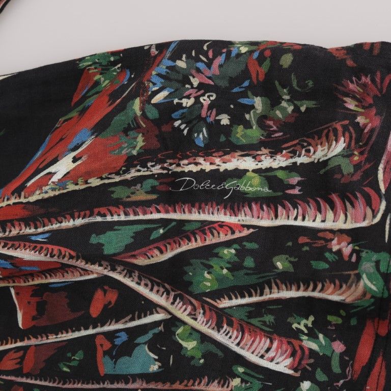 Dolce & Gabbana Black Volcano Sicily Short Sleeve T-Shirt