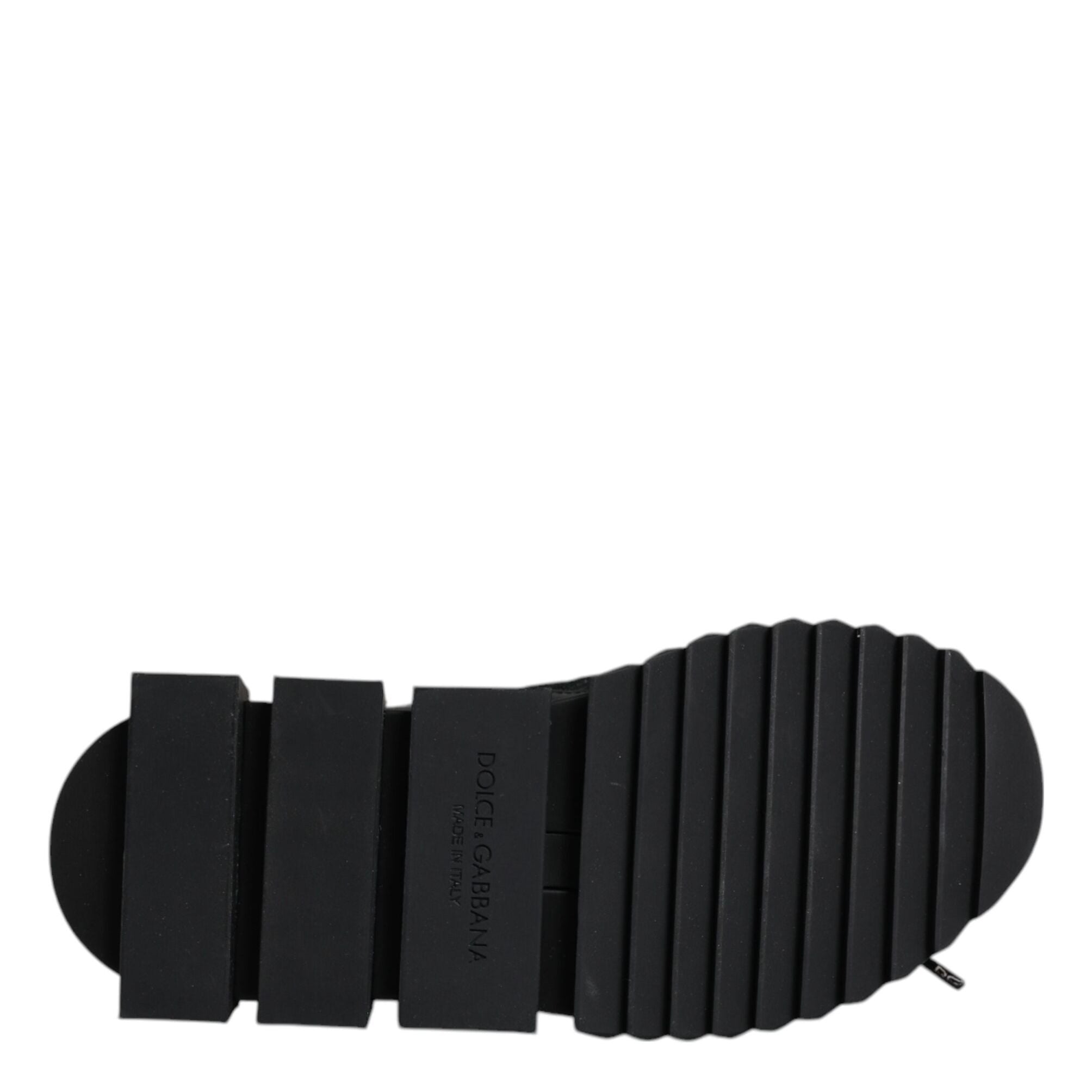 Dolce & Gabbana Black Sorrento Socks Logo Sneakers Shoes