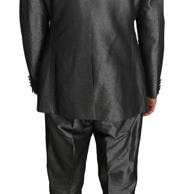 Dolce & Gabbana Gray Patterned MARTINI 2 Piece Suit