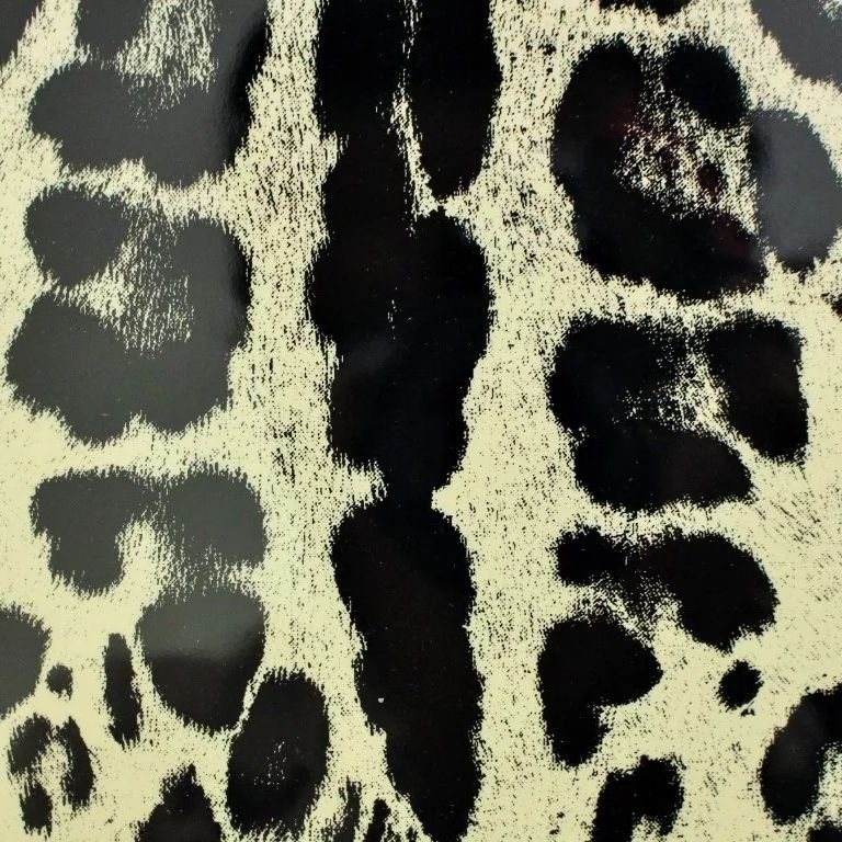 Dolce & Gabbana White Leopard Pattern Leather eBook Cover Tablet Case