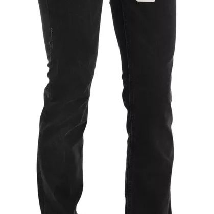Dolce & Gabbana Black Slim Fit Cotton Jeans D&G Pants