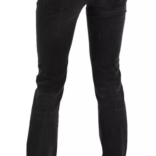 Dolce & Gabbana Black Slim Fit Cotton Jeans D&G Pants