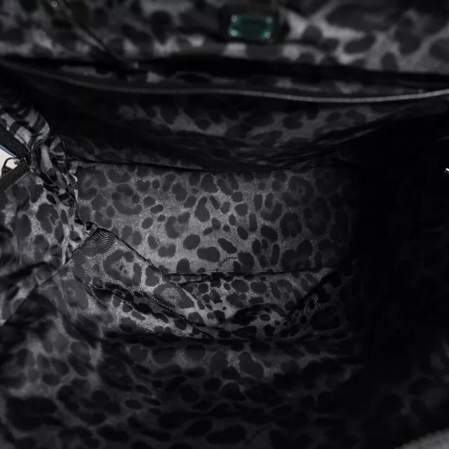 Dolce & Gabbana Black Nylon DG Logo School Backpack Bag