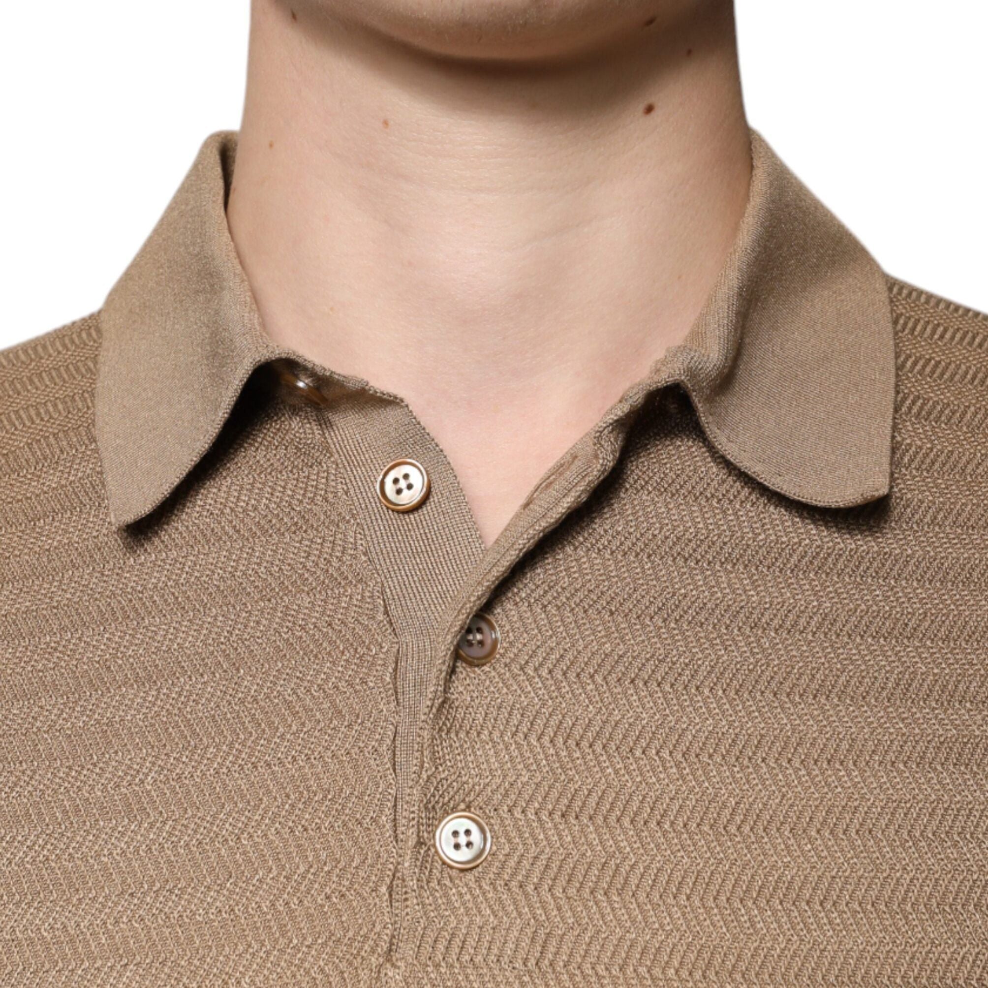 Dolce & Gabbana Brown Collared Short Sleeves Polo T-shirt