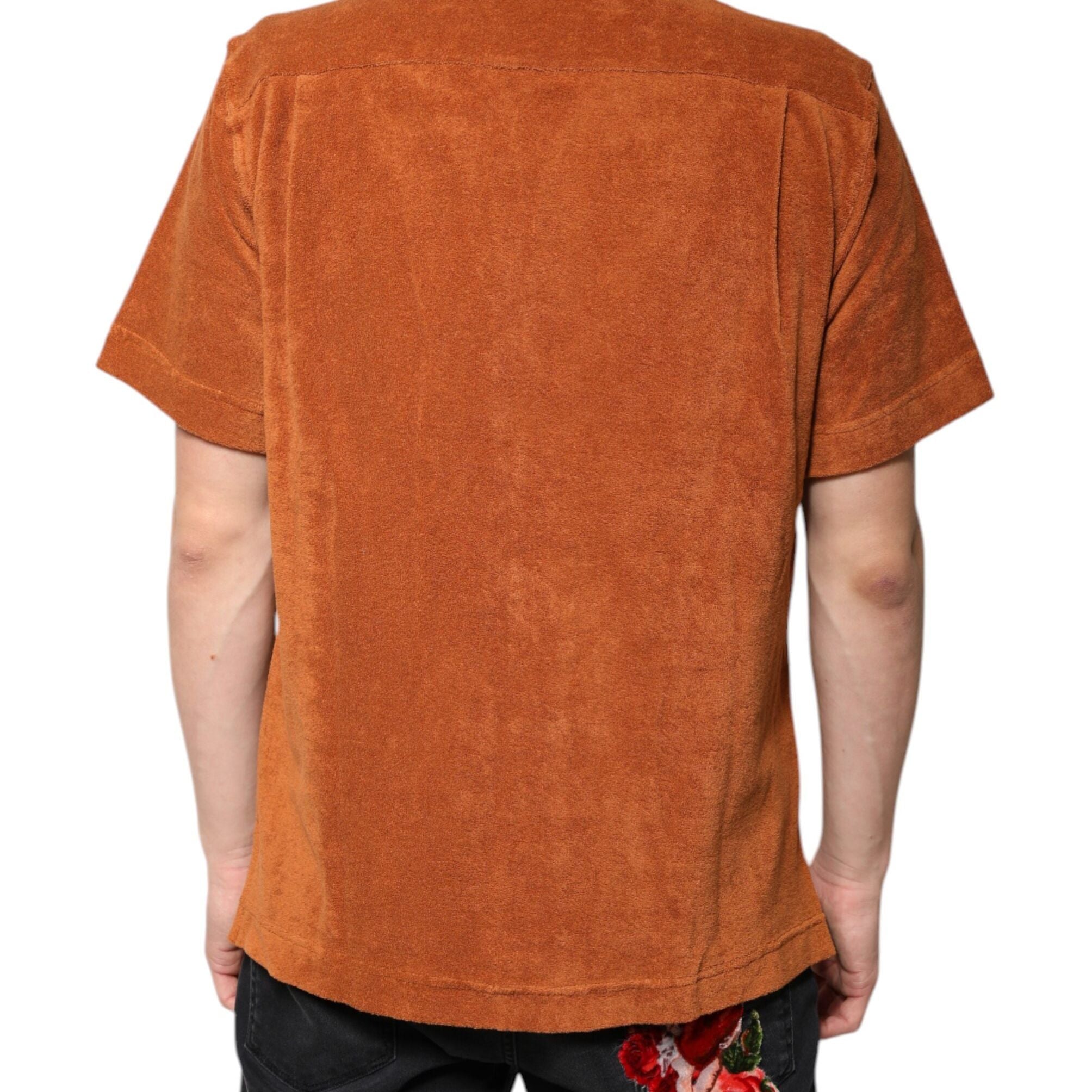 Dolce & Gabbana Hazel Cotton Velvet Button Down Collared Shirt