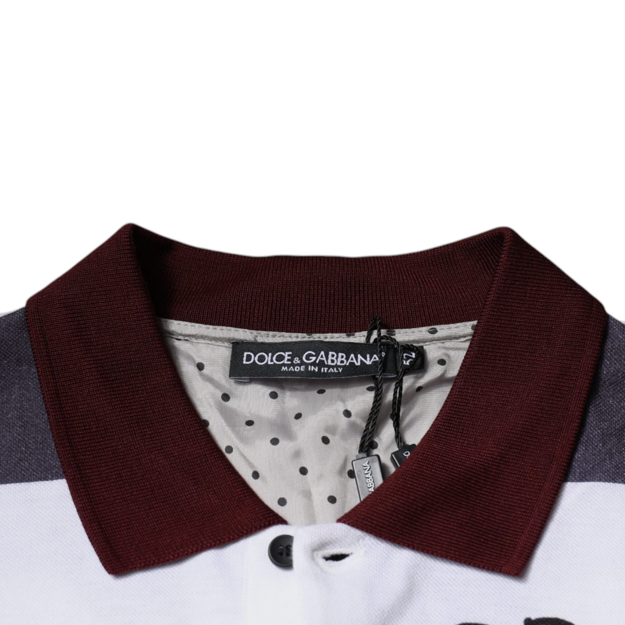 Dolce & Gabbana Multicolor Graphic Collared Polo T-shirt