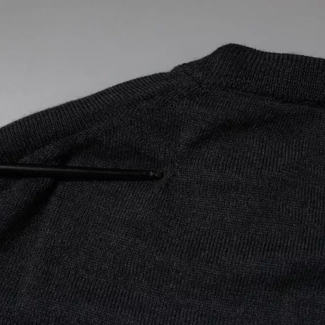 Dolce & Gabbana Dark Gray DG Logo Crew Neck Pullover Sweater