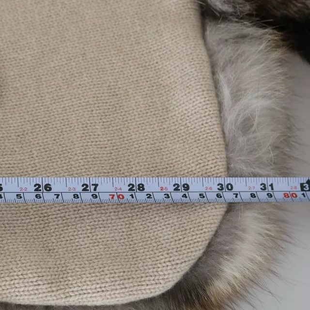 Dolce & Gabbana Brown Fox Tail Fur Shawl Neck Wrap Cover Collar Scarf