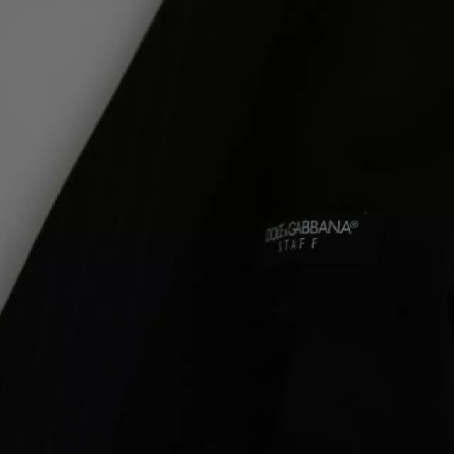 Dolce & Gabbana Black Men Formal STAFF Dress Waistcoat Vest