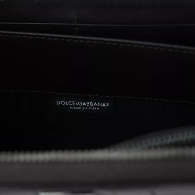 Dolce & Gabbana Brown Exotic Leather Zip Around Continental Clutch Wallet