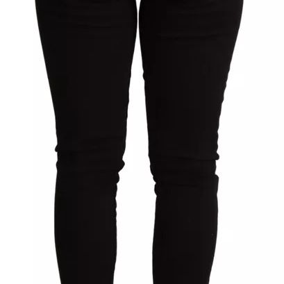 Dolce & Gabbana Black Cotton Stretch Skinny Denim Jeans