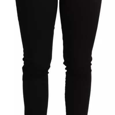 Dolce & Gabbana Black Cotton Stretch Skinny Denim Jeans