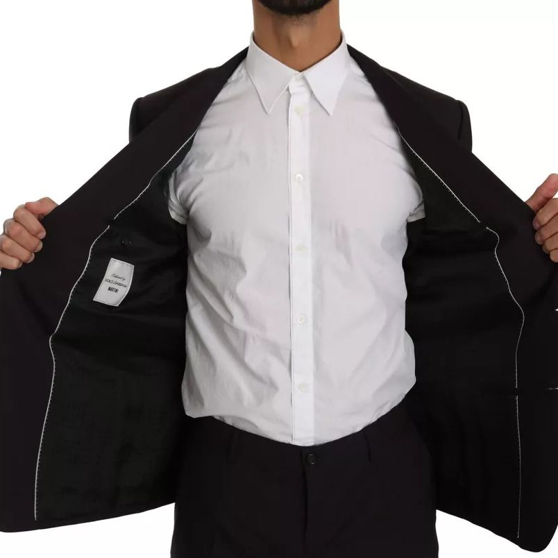 Dolce & Gabbana Purple MARTINI Wool Stretch 2 Piece Suit