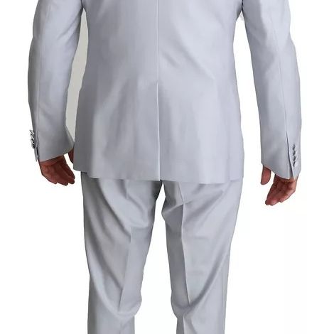 Dolce & Gabbana Light Blue SICILIA Wool 3 Piece Suit