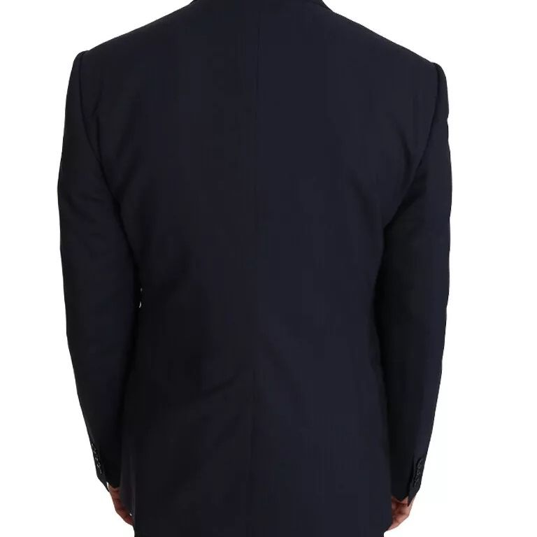 Dolce & Gabbana Blue Wool MARTINI Blazer Vest 2 Piece