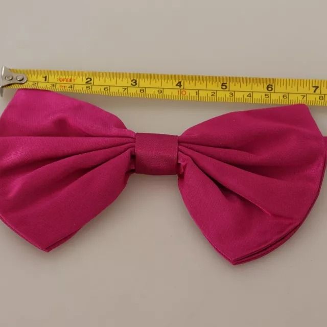 Dolce & Gabbana Pink 100% Silk Adjustable Neck Bow Tie Men