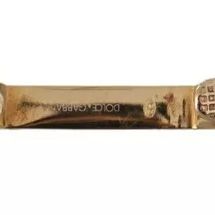 Dolce & Gabbana Gold Plated 925 Sterling Silver Crystal Collar Stop Brooch