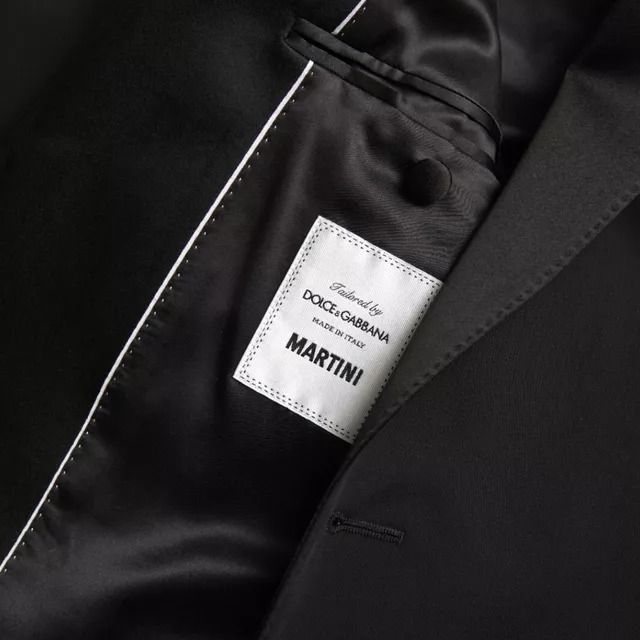 Dolce & Gabbana Black Wool Single Breasted MARTINI Blazerclothing