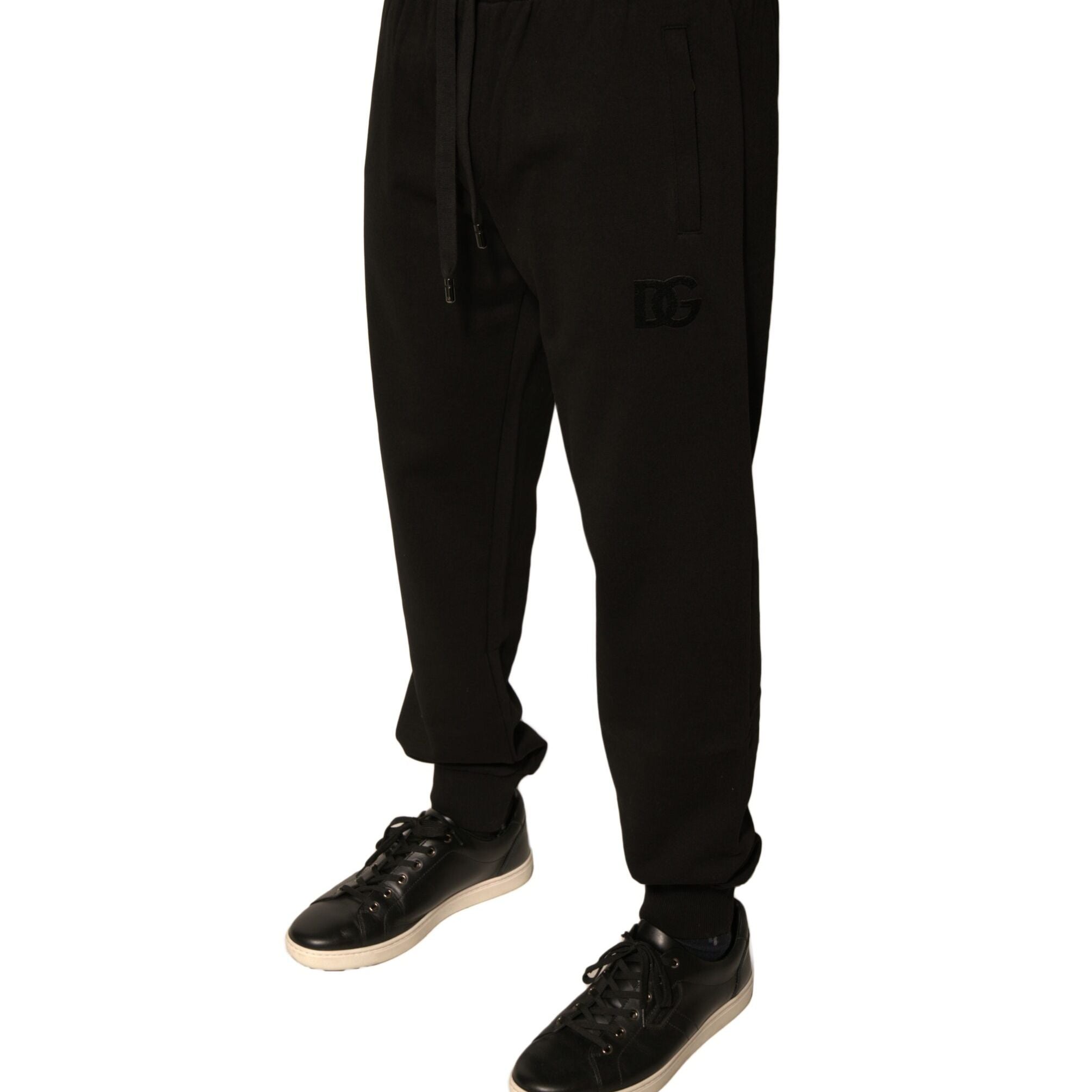 Dolce & Gabbana Black Cotton Jogger Men Sweatpants Pants