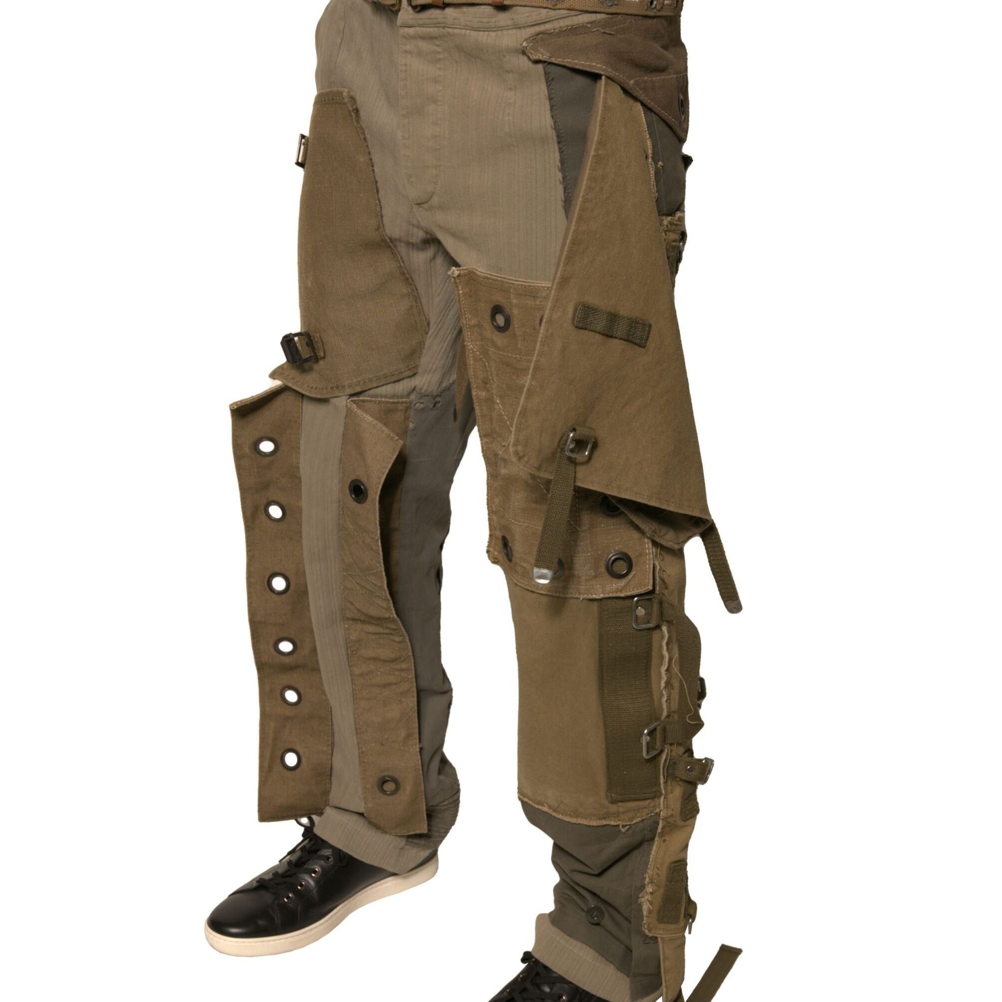 Dolce & Gabbana Multicolor Reconstructed Flight Cargo Pants