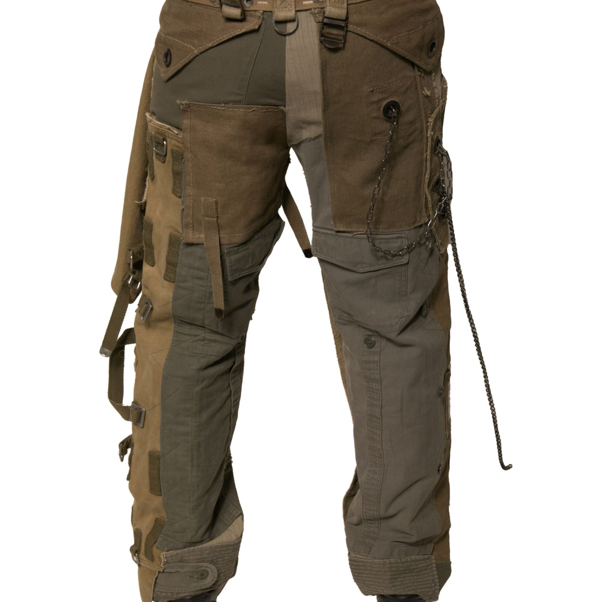 Dolce & Gabbana Multicolor Reconstructed Flight Cargo Pants