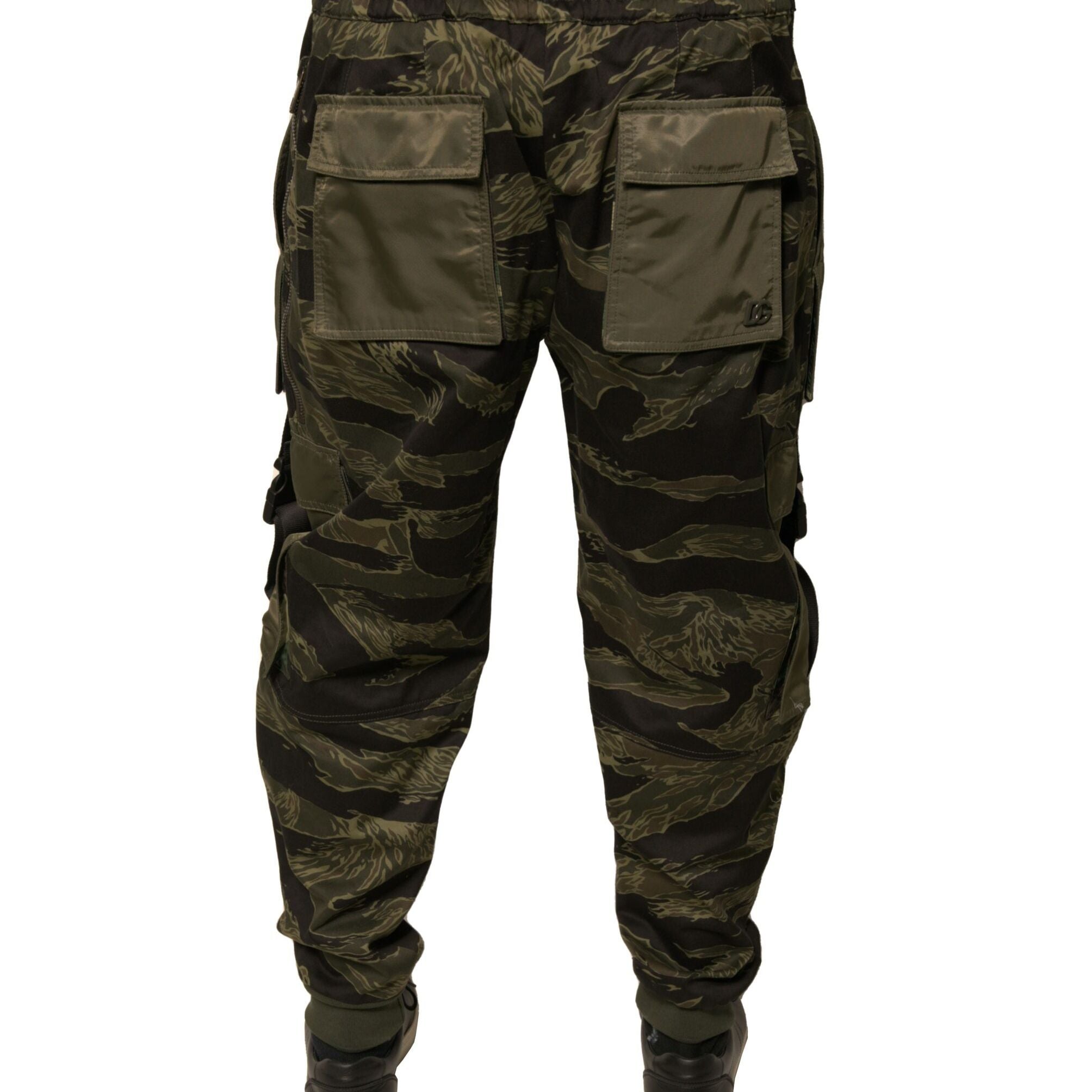 Dolce & Gabbana Green Cotton Jogger Cargo Pants