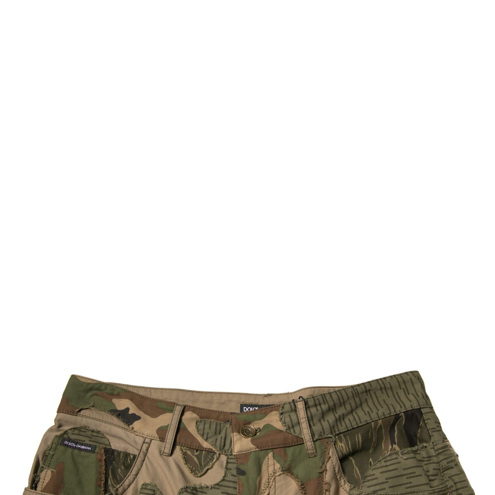Dolce & Gabbana Multicolor Camouflage Cotton Pants