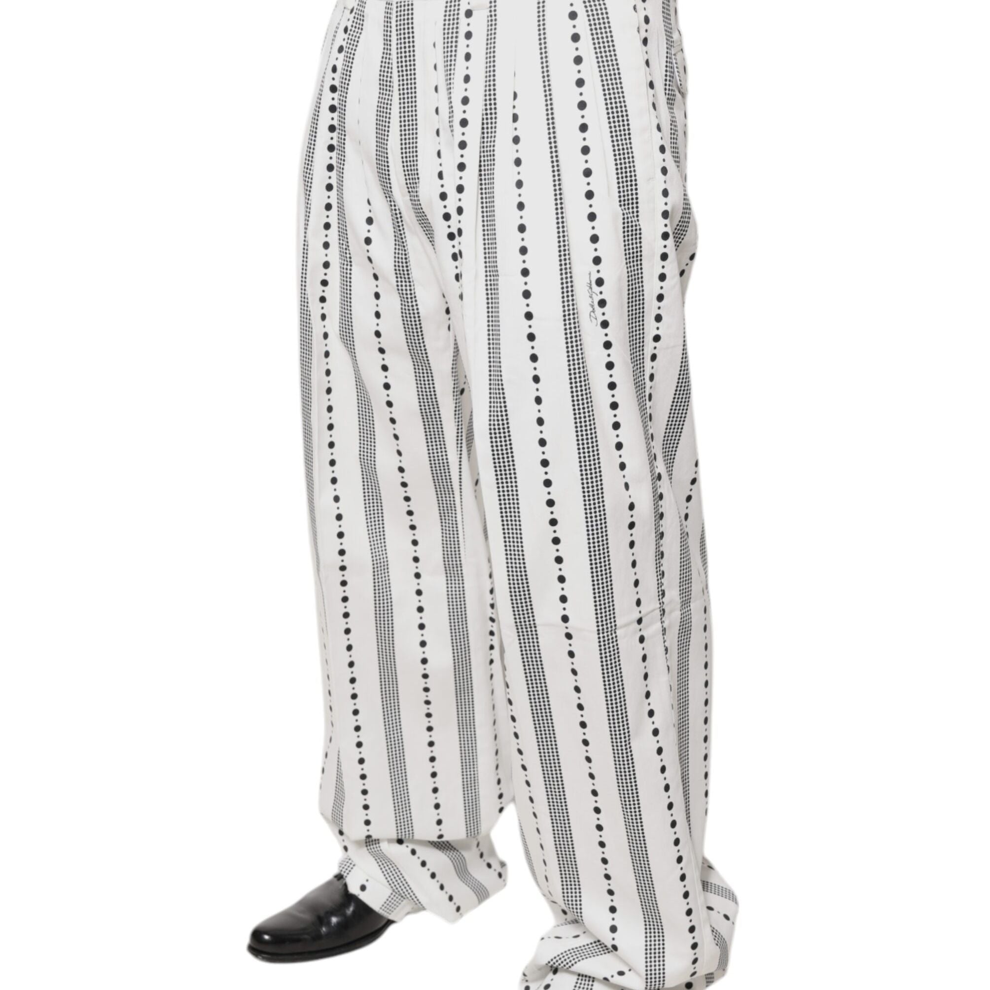 Dolce & Gabbana White Straight Formal Dress Pants