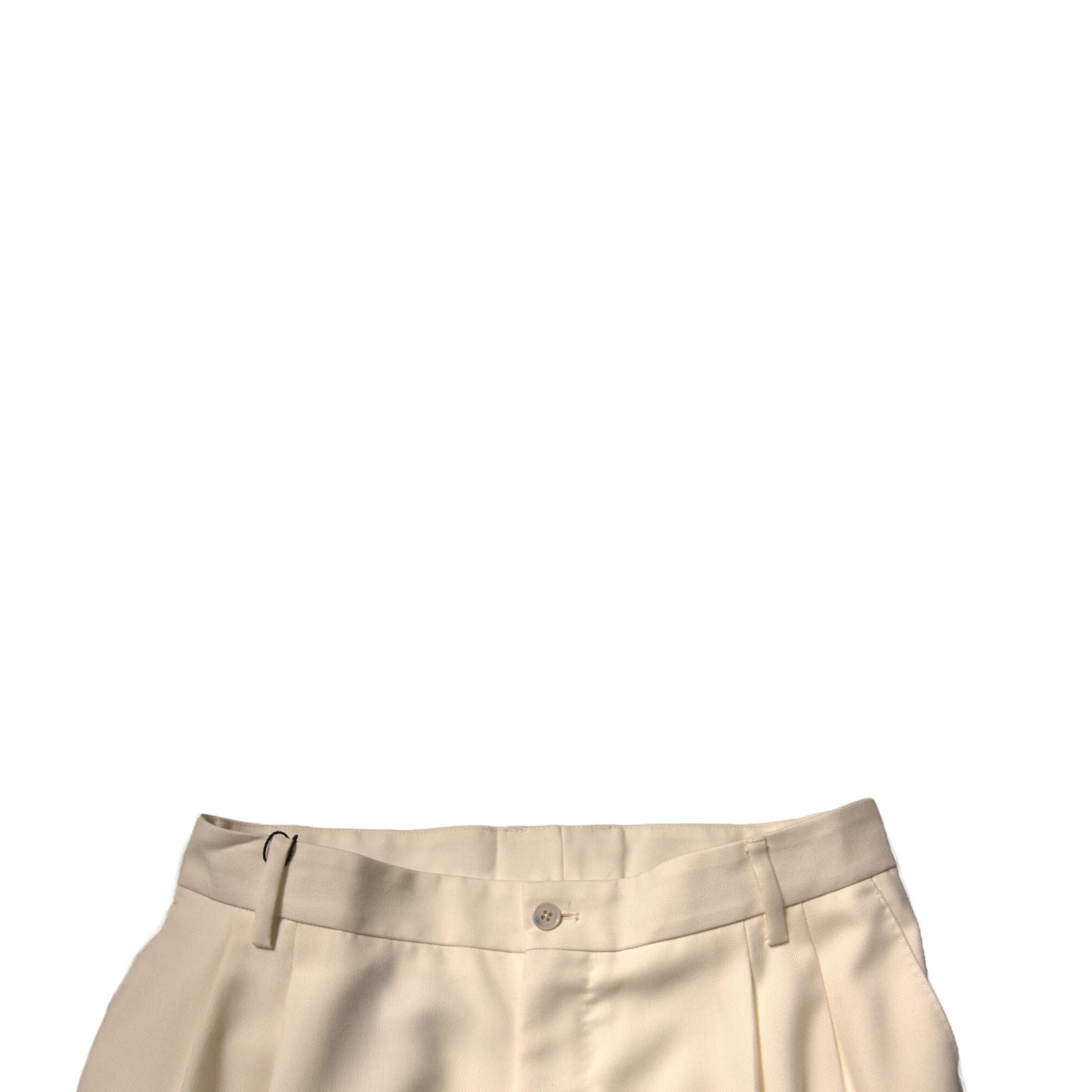 Dolce & Gabbana Off White Straight Dress Pants