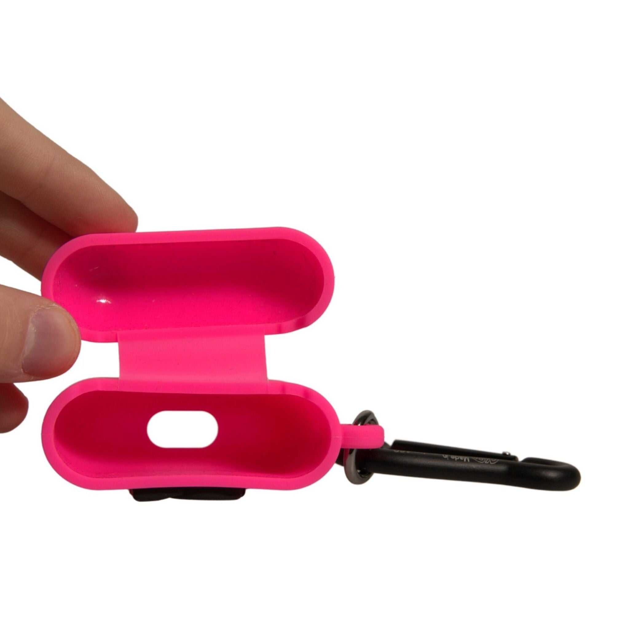 Dolce & Gabbana Pink Silicone Rubber Logo Embossed Airpods Case