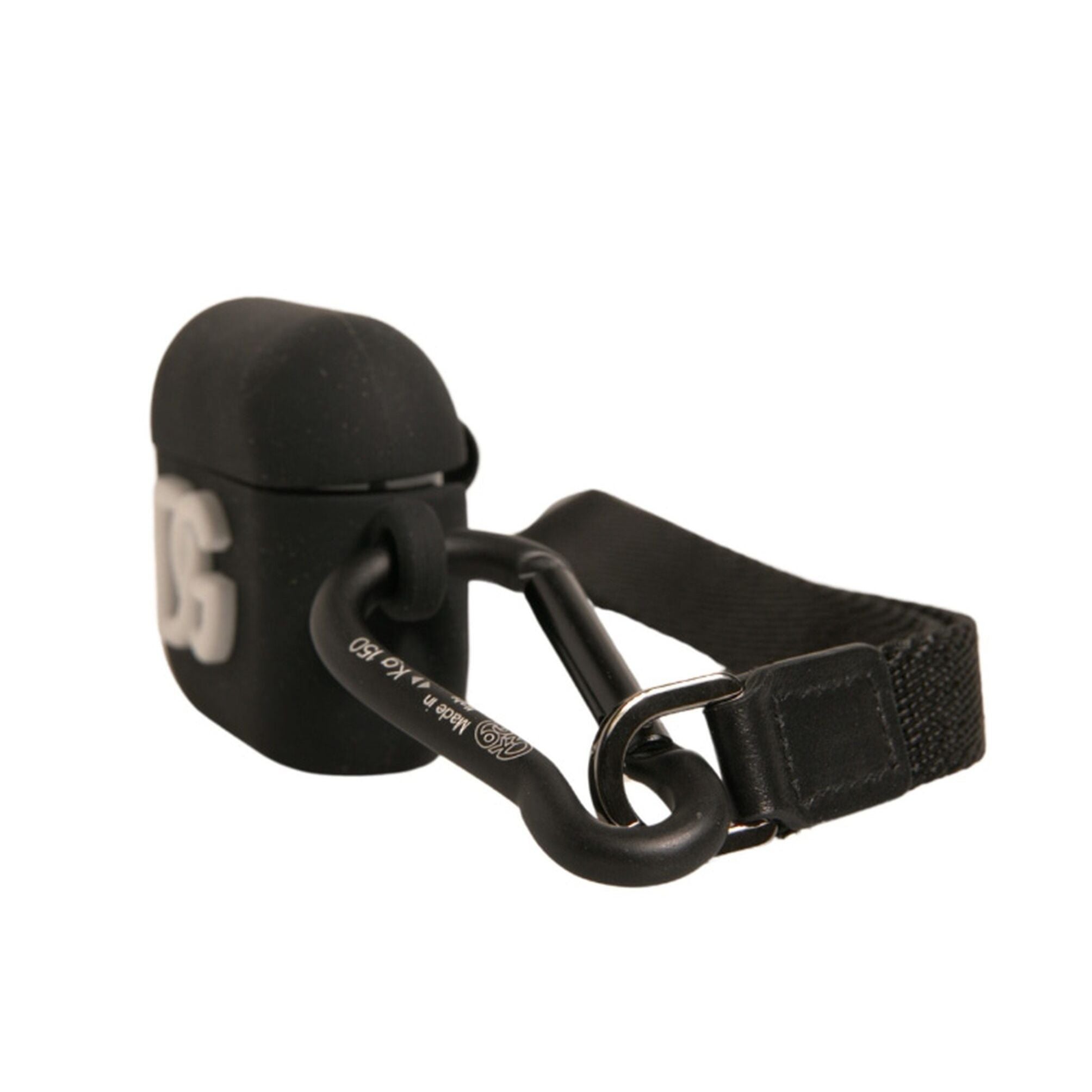 Dolce & Gabbana Black Silicone Rubber Logo Embossed Airpods Case