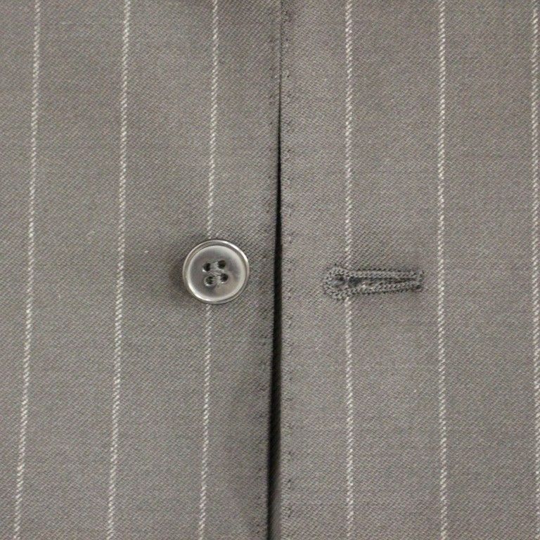 Dolce & Gabbana Black Striped Wool Logo Vest